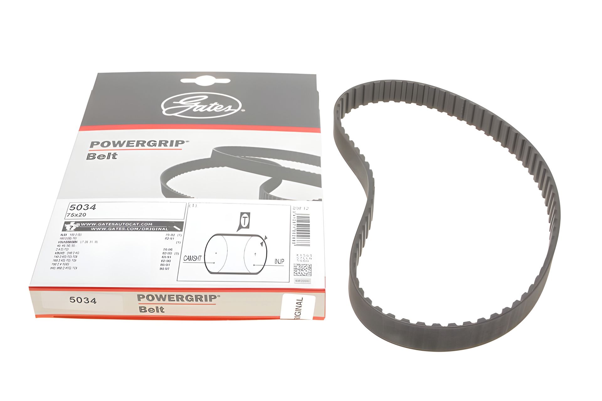 Зубчатий ремінь паливного насоса AUDI 100, VW LT 2.4 D, GATES (5034) Зубчатий ремінь паливного насоса AUDI 100, VW LT 2.4 D, GATES (5034)