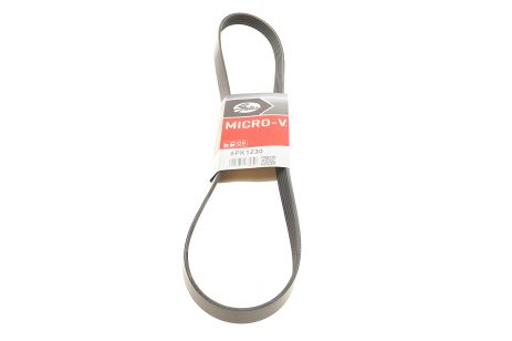 Ручейковый ремень генератора для ГАЗЕЛЬ (без ГУР), 6PK1230, Gates (406-1308020-14) Ручейковый ремень генератора для ГАЗЕЛЬ (без ГУР), 6PK1230, Gates (406-1308020-14)
