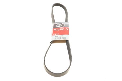 Ремень генератора ручейковый ГАЗЕЛЬ (без ГУР), 6PK1230, Gates (406-1308020-14)