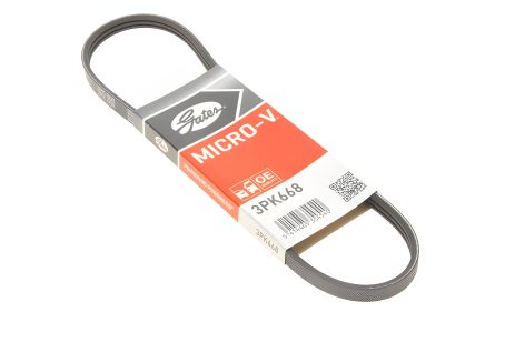 Генераторный ремень ручейковый Matiz 0.8, GATES (3PK668) (96568068) Генераторный ремень ручейковый Matiz 0.8, GATES (3PK668) (96568068)