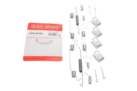 105-0742 QUICK BRAKE Комплект пружинок колодок ручного гальма , QUICK BRAKE (1050742)