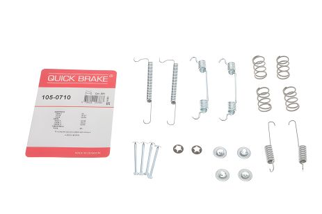 К-т монтажный тормозных колодок, Chevrolet Lanos, Daewoo Nexia, Opel Corsa, Quick Brake (1050710)