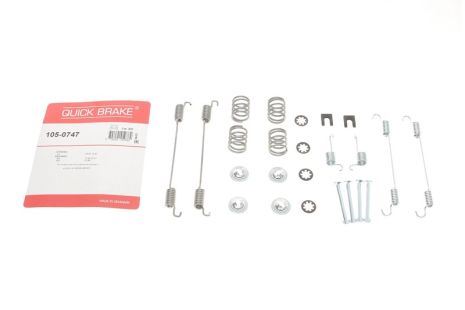 105-0747 QUICK BRAKE Комплект пружинок колодок ручника Nissan Kubistar/Peugeot 306/405 1.1-2.0 92- (