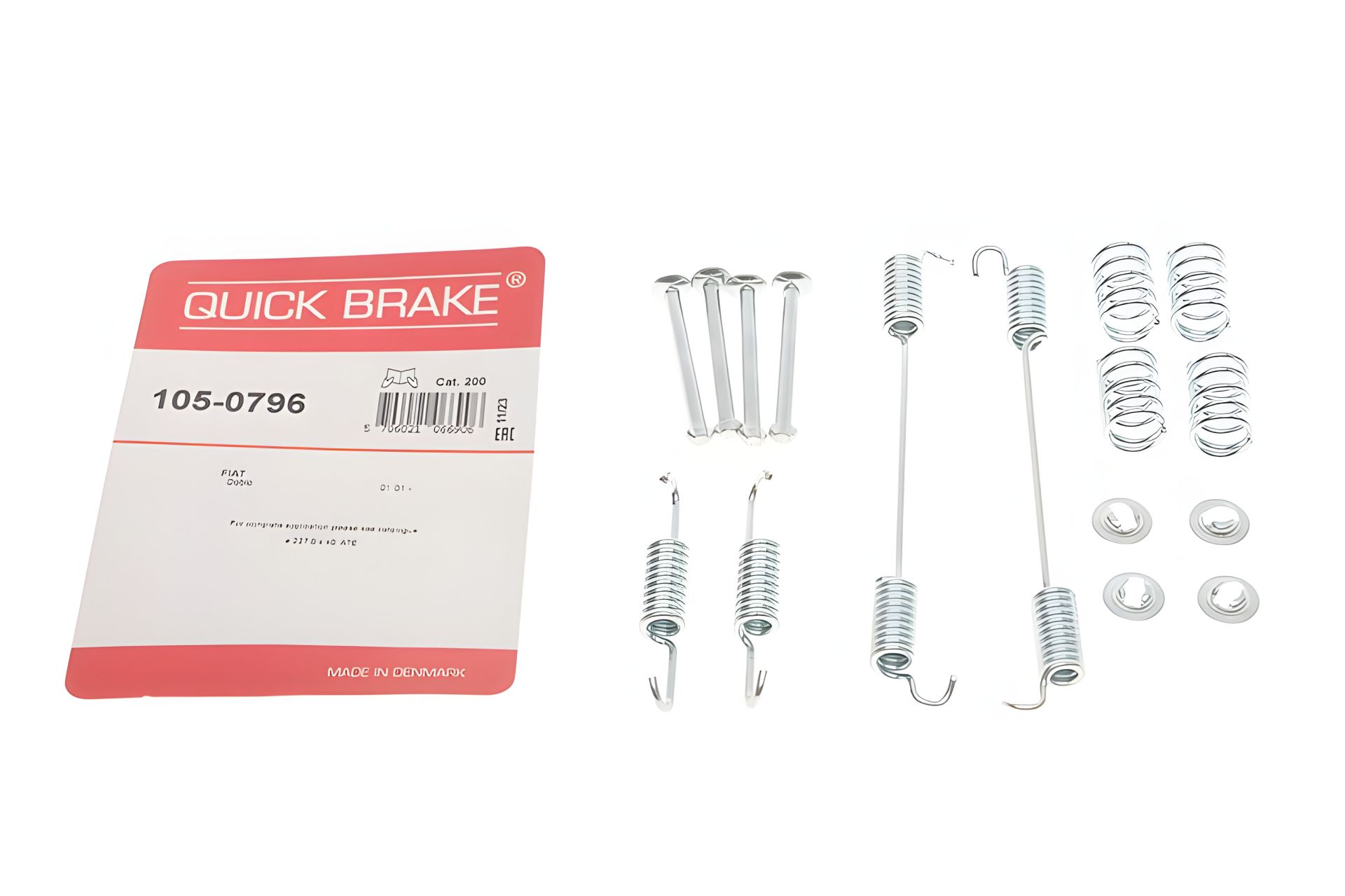 Комплект монтажу гальмівних колодок для FIAT DOBLO, QUICK BRAKE (1050796) Комплект монтажу гальмівних колодок для FIAT DOBLO, QUICK BRAKE (1050796)