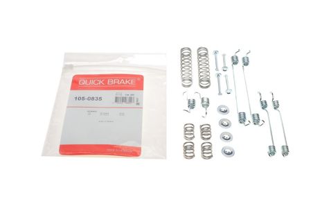 105-0835 QUICK BRAKE Комплект пружинок колодок ручника Citroen C2/C3/C4/Peugeot 208/301 02-