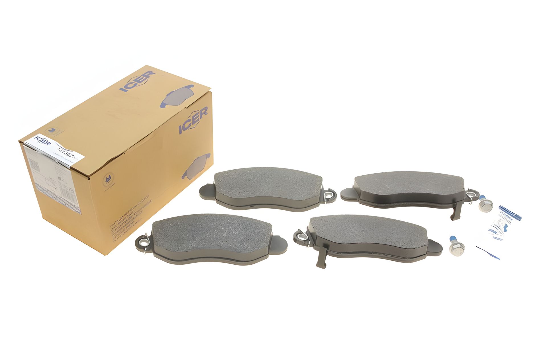 Гальмівні колодки комплект для Ford Transit, ICER (141367701) Гальмівні колодки комплект для Ford Transit, ICER (141367701)