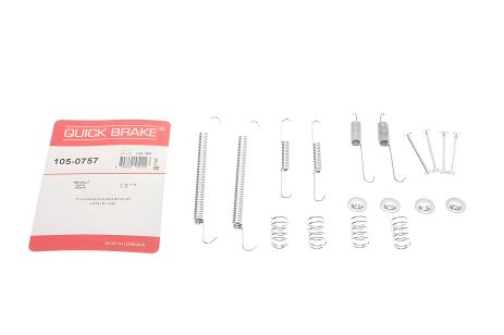 Монтажный комплект тормозных колодок для PEUGEOT PARTNER, CITROËN BERLINGO, RENAULT LAGUNA, QUICK BRAKE (1050757) Монтажный комплект тормозных колодок для PEUGEOT PARTNER, CITROËN BERLINGO, RENAULT LAGUNA, QUICK BRAKE (1050757)