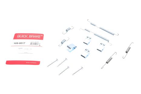 Тормозных колодок монтажный к-кт OPEL AGILA, HYUNDAI i10, HYUNDAI i20, QUICK BRAKE (1050017)