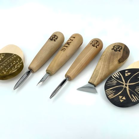 Комплект для микрорезьбы и линогравюры STRYI PROFI | 5 предметов