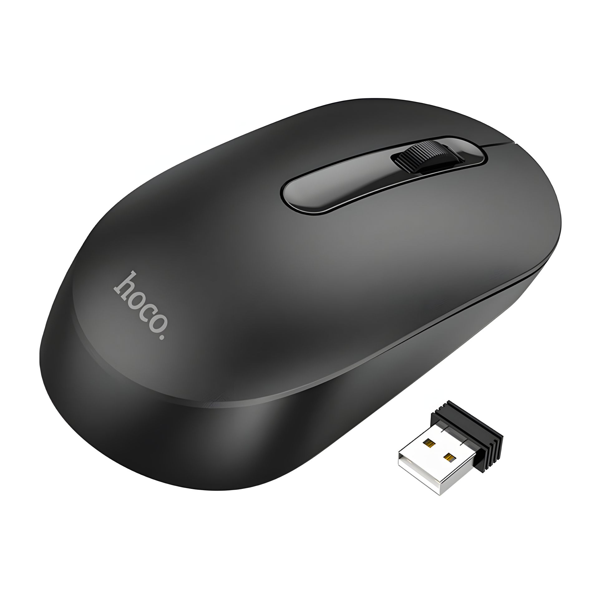 Бездротова миша Hoco DI04 Plus, 1200DPI, BT4.0, 2.4G, 1 акумулятор AA, чорна Бездротова миша Hoco DI04 Plus, 1200DPI, BT4.0, 2.4G, 1 акумулятор AA, чорна