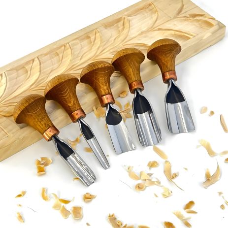 Набір штихелів для рельєфного різьблення по дереву STRYI Profi 6 шт Набір штихелів для рельєфного різьблення по дереву STRYI Profi 6 шт