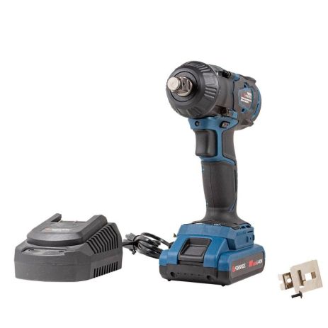 Гайковерт ударний акумуляторний 1/2" (18V, 2.0AH, LI-ION, 0-2200 об/хв, 420 Нм), в кейсі Forsage ROCKFORCE F-02169