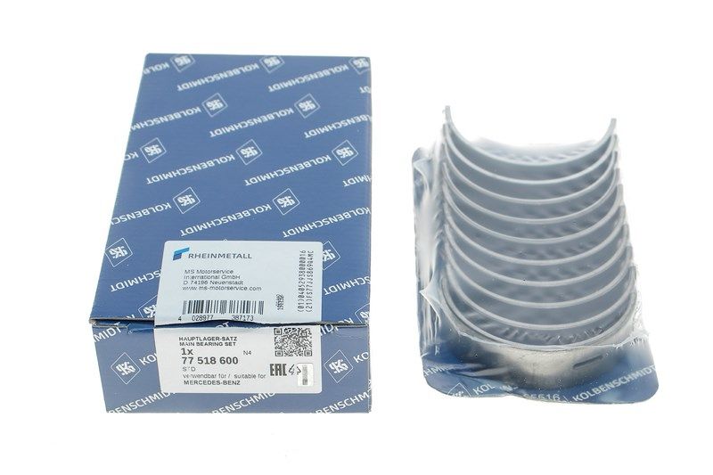 Вкладыши MERCEDES-BENZ OM611/646, KOLBENSCHMIDT (77518600) Вкладыши MERCEDES-BENZ OM611/646, KOLBENSCHMIDT (77518600)