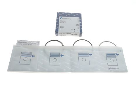 Поршневі кільця Volkswagen JETTA IV, KOLBENSCHMIDT (800116510000)