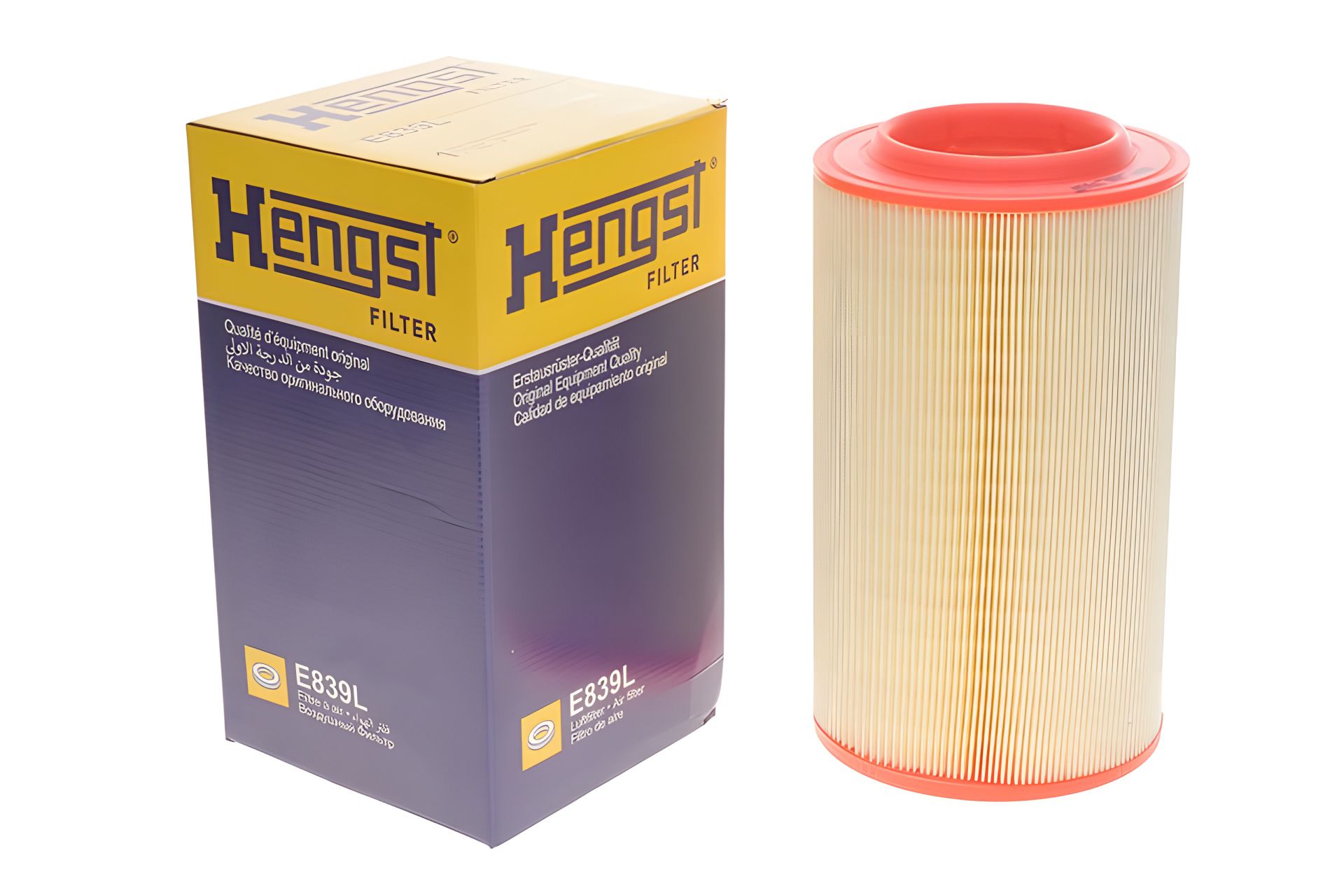 Повітряний фільтр PEUGEOT BOXER, CITROËN JUMPER, FIAT DUCATO, HENGST FILTER (E839L) Повітряний фільтр PEUGEOT BOXER, CITROËN JUMPER, FIAT DUCATO, HENGST FILTER (E839L)