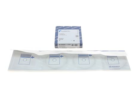 Поршневі кільця комплект на 1 циліндр AUDI/VW/VOLVO 1,6D-2,4D до 96-го року, KOLBENSCHMIDT (800000611050)