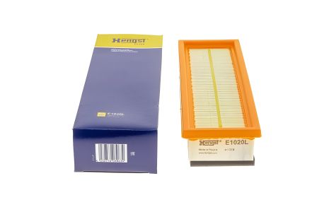 Повітряний фільтр CHRYSLER YPSILON, FORD KA, FIAT DOBLO 1.4 05-, HENGST FILTER (E1020L)