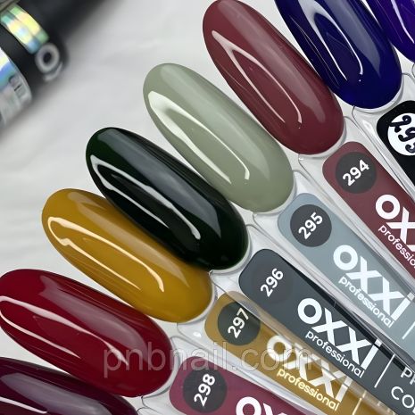 Гель-лак Professional OXXI №295 ( сіро-зелений ), 10 мл