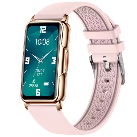 Смарт часы Smart Mioband Nano+ Pink, 2 ремешка UWatch 2117
