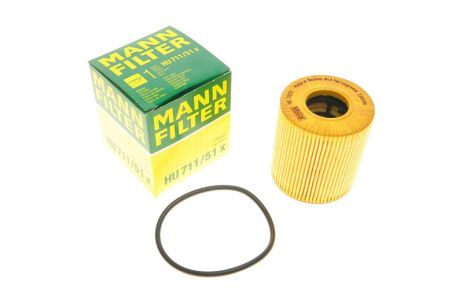 Фільтр масляний FORD TDCi, MANN (HU 711/51x) (1717510)