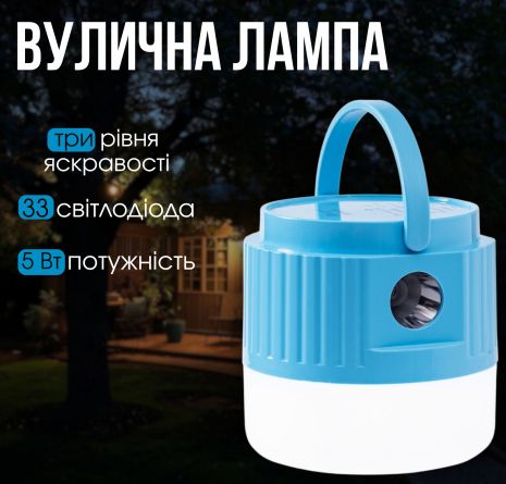 Лампа 810 Білий+Синій