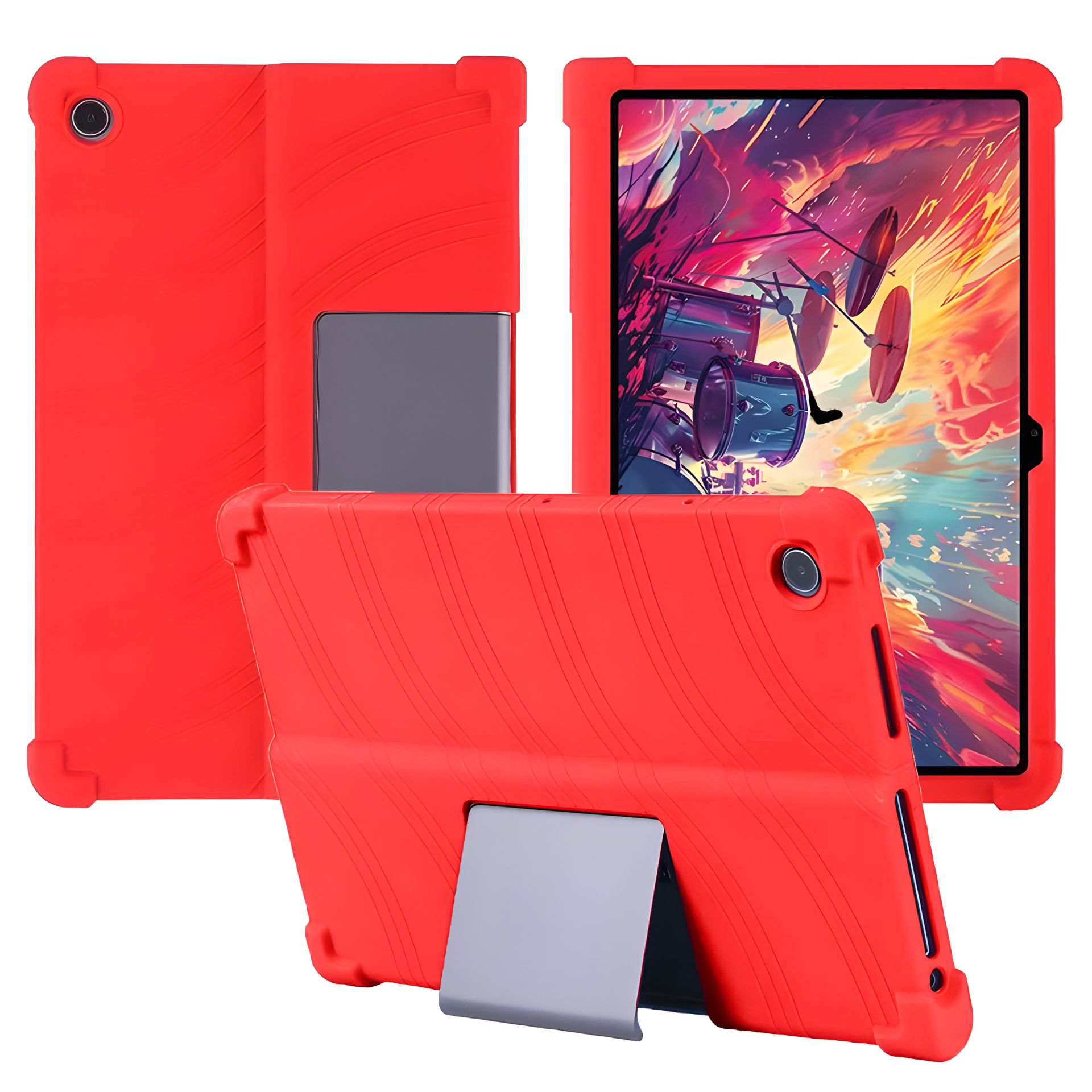 Защитный чехол SoftGel Kids для Lenovo Tab Plus TB351fu 11.5 2024, красный Защитный чехол SoftGel Kids для Lenovo Tab Plus TB351fu 11.5 2024, красный