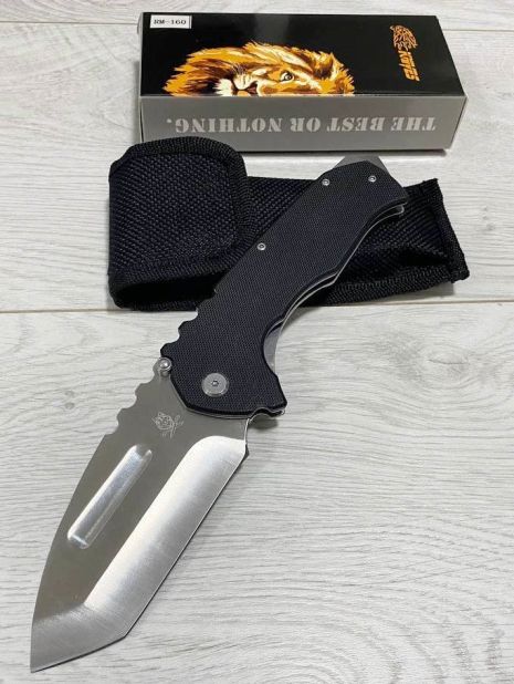 Ніж складаний Lion "Лев" RM-160 US Тanto склобій 23 см чорний