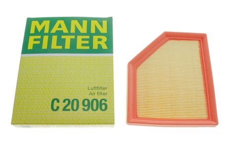 Фільтр повітряний NISSAN QASHQAI 1.3 DIG-T 21-, MANN-FILTER (C20906)