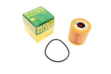 Фильтр масляный SMART FORTWO, MANN-FILTER (HU68X)