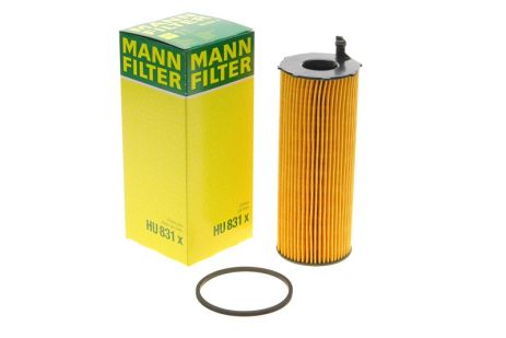 Фільтр оливи VW TOUAREG, AUDI A4, MANN-FILTER (HU831X)