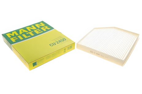 Фильтр салона Audi A4 B8 (8K2) (2007 - 2015), MANN-FILTER (CU2450) Фильтр салона Audi A4 B8 (8K2) (2007 - 2015), MANN-FILTER (CU2450)