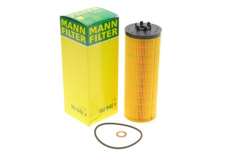 Фильтр масла Passat B5/B6/A6 04/A8 2.5TDI, MANN-FILTER (HU842X)