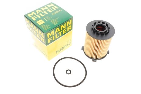 Фiльтр оливи VOLVO S60/S80/XC90 1.5/2.0D 15-, MANN-FILTER (HU8014Z)