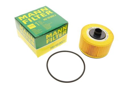 Фільтр оливи двигуна RENAULT LOGAN II 0.9 Tce 13-, NISSAN JUKE 1.2 DIG-T 14- , MANN (HU10002Z)