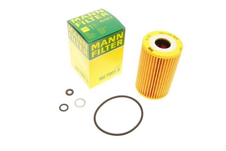 Фiльтр оливи Hyundai Accent/Elantra/i20/i30/i40/Tucson / Kia Ceed/Spartage 1.1-1.7 CRDi 06-, MANN-FILTER (HU70