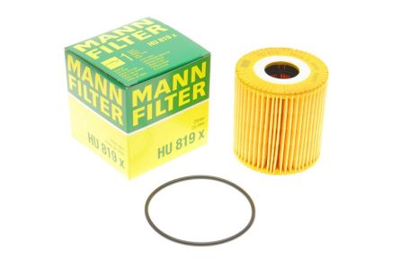 Фiльтр оливи Volvo S40/V40 95-04/S60 01-10/S/C/V70 97- (бензин), MANN-FILTER (HU819X)