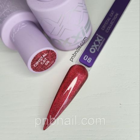 Магнітний OXXI 08 Гель-лак Crystal Cat /10 мл