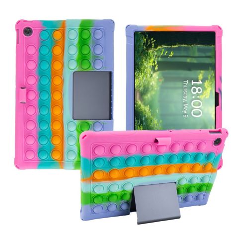 Чохол SoftGel Kids дитячий pop-it Lenovo Tab Plus (TB351) Веселка Мятний