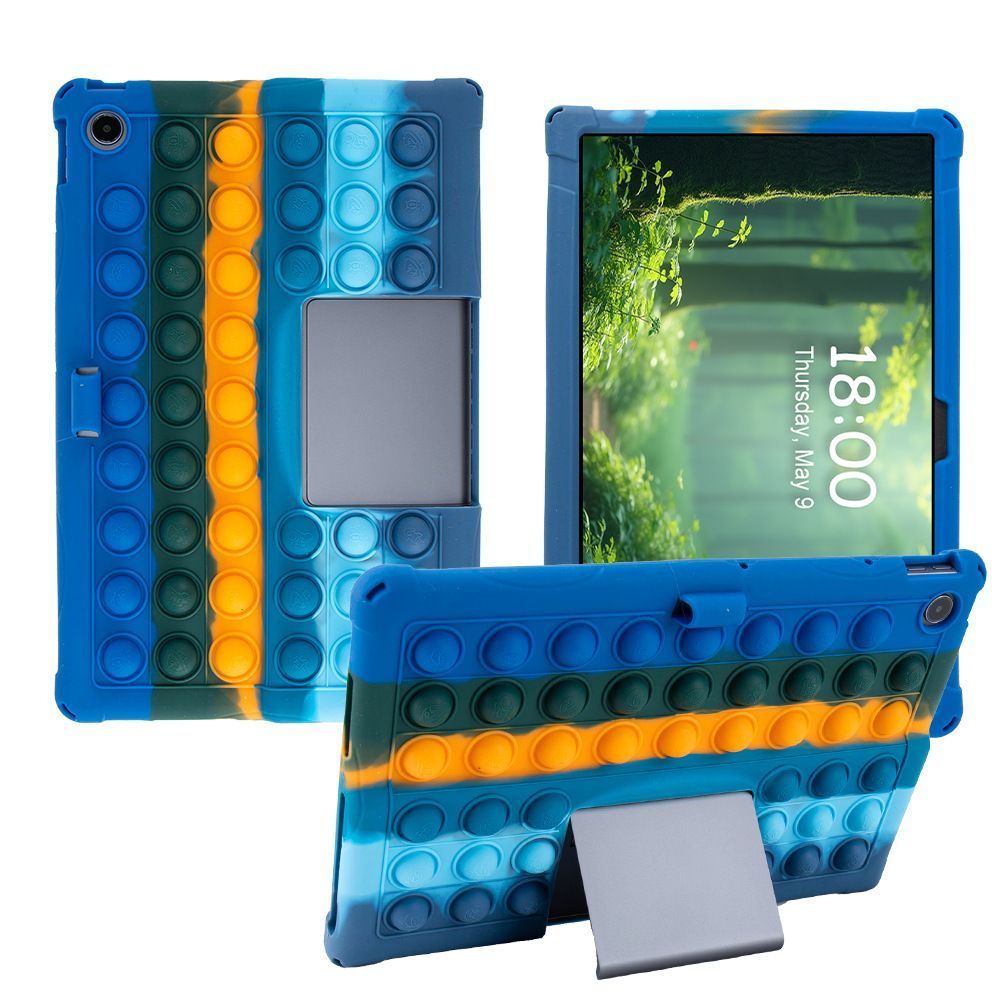 Чохол SoftGel Kids дитячий pop-it Lenovo Tab Plus (TB351) Веселка Синій Чохол SoftGel Kids дитячий pop-it Lenovo Tab Plus (TB351) Веселка Синій
