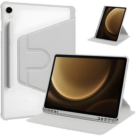 Чохол 360 TPUCristal для Samsung Galaxy Tab S10 FE+ Pen holder Plus Сірий Чохол 360 TPUCristal для Samsung Galaxy Tab S10 FE+ Pen holder Plus Сірий