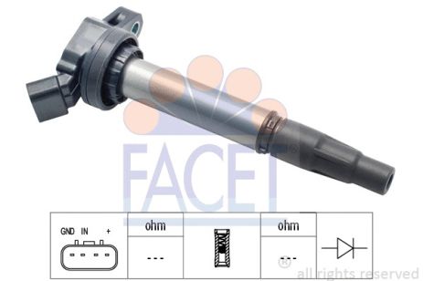 Катушка зажигания LEXUS NX, TOYOTA RAV, TOYOTA COROLLA, FACET (96436)