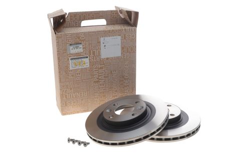 Диск тормозной передний Logan II/Sandero II/Clio IV 12- (258x22) (к-кт 2шт.), RENAULT (402065054R)