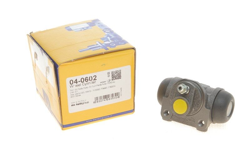 Цилиндр тормозной колесный FORD KA, LANCIA Y, FIAT 500, METELLI (040602) Цилиндр тормозной колесный FORD KA, LANCIA Y, FIAT 500, METELLI (040602)