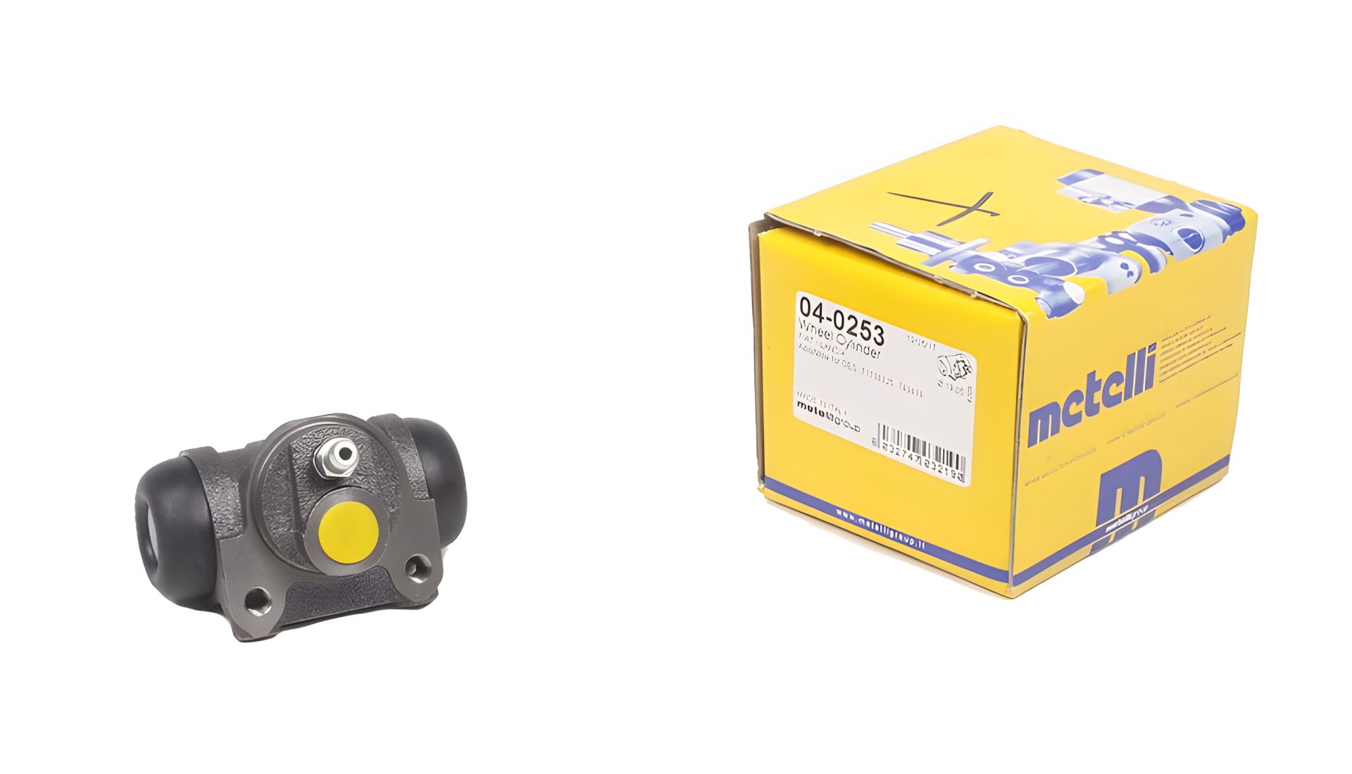 Колісний гальмівний циліндр для FIAT TIPO, LANCIA DEDRA, FIAT TEMPRA, METELLI (040253) Колісний гальмівний циліндр для FIAT TIPO, LANCIA DEDRA, FIAT TEMPRA, METELLI (040253)