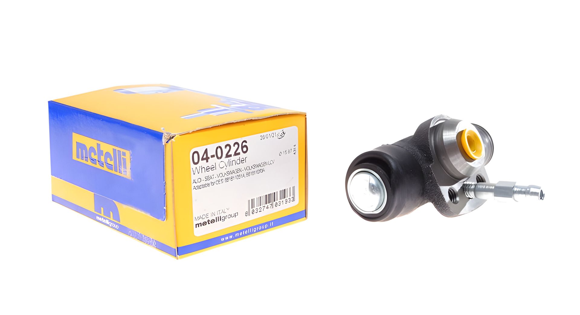 Цилиндр тормозной SEAT AROSA, VW POLO, AUDI A2, METELLI (040226) Цилиндр тормозной SEAT AROSA, VW POLO, AUDI A2, METELLI (040226)