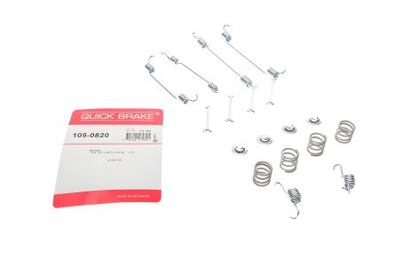 Монтажный комплект тормозных колодок для OPEL AGILA, PEUGEOT 108, CITROËN C1, QUICK BRAKE (1050820) Монтажный комплект тормозных колодок для OPEL AGILA, PEUGEOT 108, CITROËN C1, QUICK BRAKE (1050820)