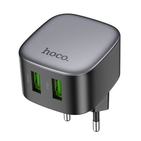 Сетевое Зарядное Устройство Hoco CS34A 2USB QC 18W Черный
