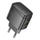 Сетевое Зарядное Устройство Hoco CS61A 1USB/1USB-C PD/QC 30W Черный