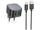 Сетевое Зарядное Устройство Hoco CS34A 2USB QC 18W+USB to Type-C Черный