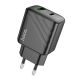 Сетевое Зарядное Устройство Hoco CS23A 1USB/1USB-C PD/QC 30W Черный